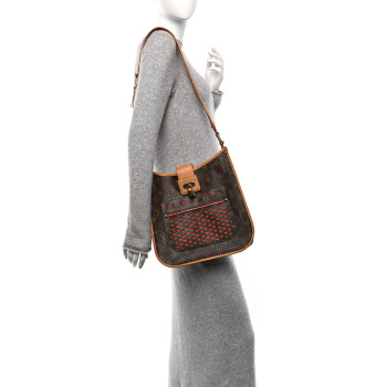LOUIS VUITTON Monogram Perforated Musette Orange
