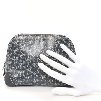 GOYARD Goyardine Vendome Toiletry Pouch Grey