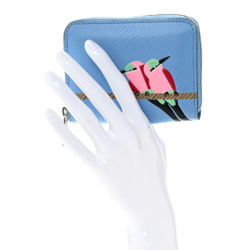 LOUIS VUITTON Epi Early Bird Zippy Coin Purse Bleuet
