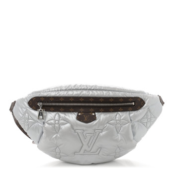 LOUIS VUITTON Econyl Monogram Pillow BumBag Silver