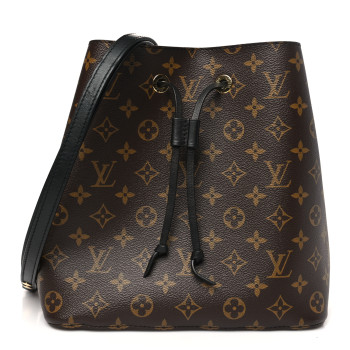 LOUIS VUITTON Monogram Neonoe MM Black
