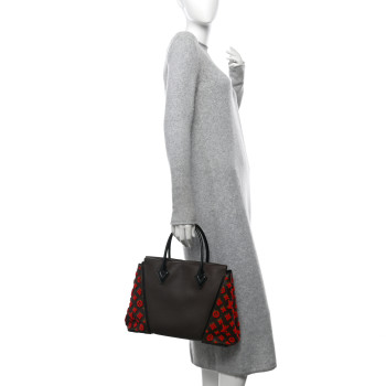 LOUIS VUITTON Veau Cachemire Tote W PM Chocolate