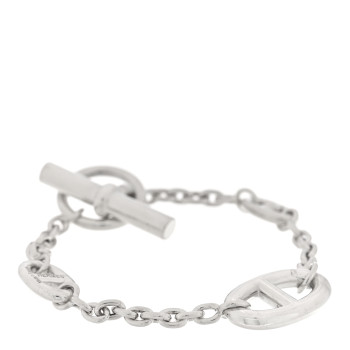 HERMES Sterling Silver Farandole Bracelet LG
