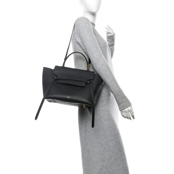 CELINE Grained Calfskin Mini Belt Bag Black