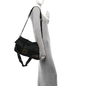 FENDI X PORTER Nylon Regular Belt Baguette Black