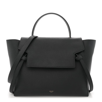 CELINE Grained Calfskin Mini Belt Bag Black