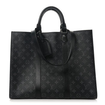 LOUIS VUITTON Monogram Eclipse Sac Plat 24H