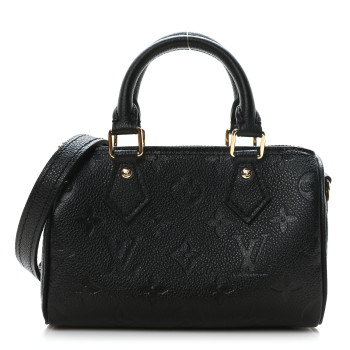 LOUIS VUITTON Empreinte Monogram Nano Speedy Black