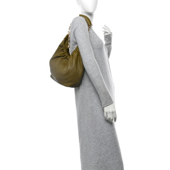 LOEWE Mellow Nappa Small Squeeze Bag Olive