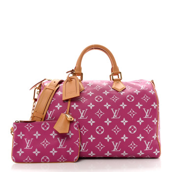 LOUIS VUITTON Calfskin Monogram Speedy P9 Bandouliere 40 Agate