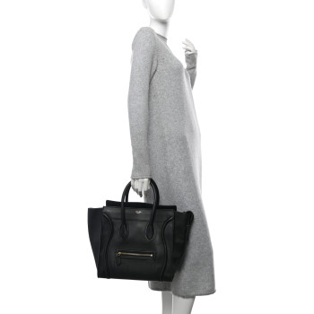 CELINE Smooth Calfskin Mini Luggage Black