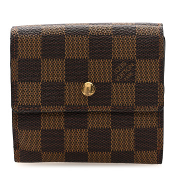 LOUIS VUITTON Damier Ebene Elise Wallet