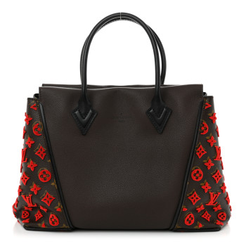 LOUIS VUITTON Veau Cachemire Tote W PM Chocolate