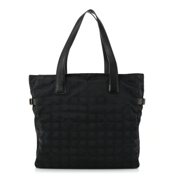 CHANEL Nylon Large Travel Tote Black