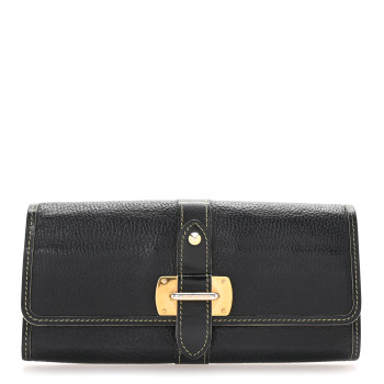LOUIS VUITTON Suhali Le Favori Wallet Black