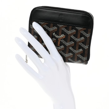 GOYARD Goyardine Matignon PM Wallet Black