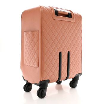 CHANEL Calfskin Quilted Coco Case Trolley Pink