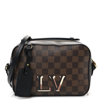 LOUIS VUITTON Damier Ebene Santa Monica Black