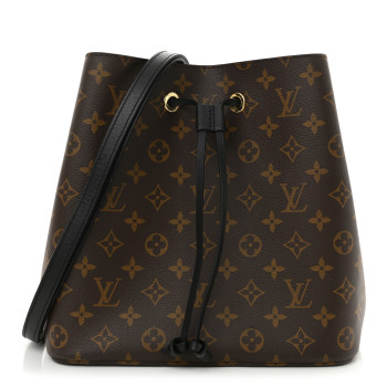 LOUIS VUITTON Monogram Neonoe MM Black