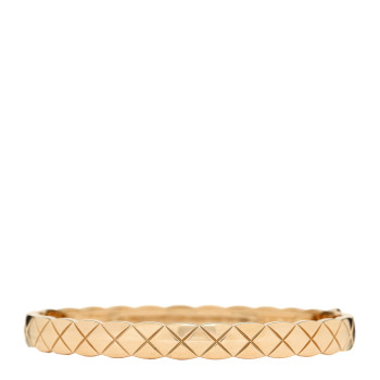 CHANEL 18K Yellow Gold Coco Crush Bangle Bracelet M
