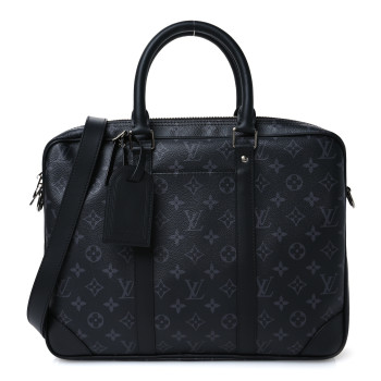 LOUIS VUITTON Monogram Eclipse Porte-Documents Voyage PM