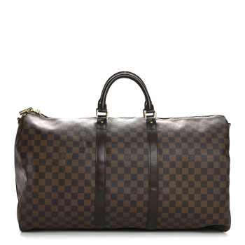 LOUIS VUITTON Damier Ebene Keepall Bandouliere 55