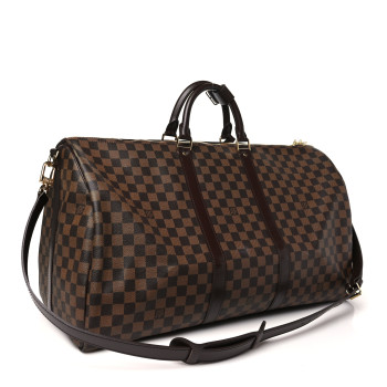 LOUIS VUITTON Damier Ebene Keepall Bandouliere 55