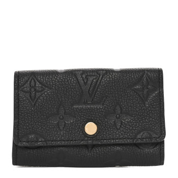 LOUIS VUITTON Empreinte Multicles 6 Key Holder Black