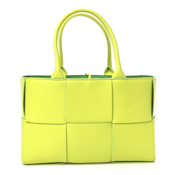 BOTTEGA VENETA Nappa Maxi Intrecciato Small Arco Tote Acid