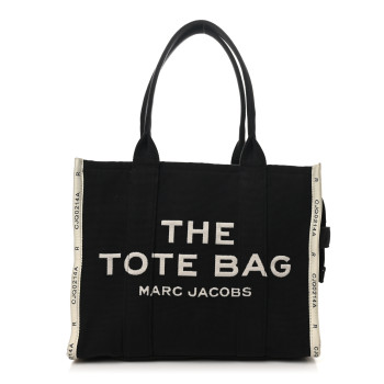 MARC JACOBS Jacquard Large The Traveler Tote Bag Black