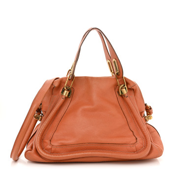 CHLOE Calfskin Medium Paraty Suntan