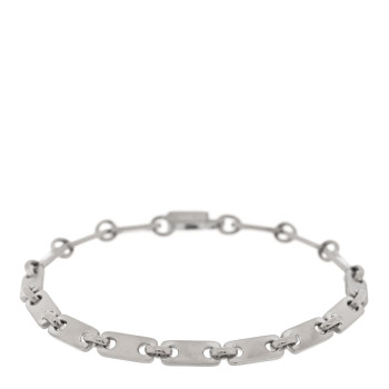 CARTIER 18K White Gold 5mm Fidelity Link Bracelet