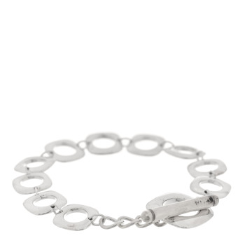 TIFFANY Sterling Silver Cushion Square Link Toggle Bracelet