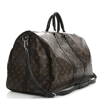 LOUIS VUITTON Monogram Macassar Keepall Bandouliere 55