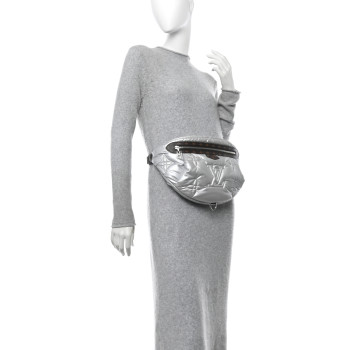 LOUIS VUITTON Econyl Monogram Pillow BumBag Silver