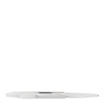 TIFFANY 18K White Gold Tiffany Narrow Lock Bangle Bracelet