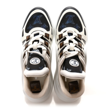 LOUIS VUITTON Monogram LV Archlight Sneakers 36 White Navy Blue
