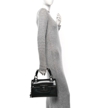 PRADA Spazzolato Doctor Bag Black