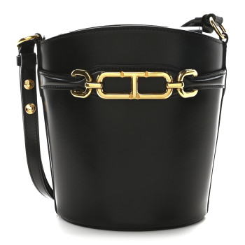 TOM FORD Palmellato Calfskin Small Whitney Bucket Bag Black