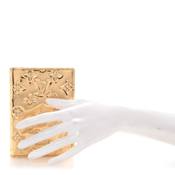 LOUIS VUITTON Monogram Miroir Small Ring Agenda Gold