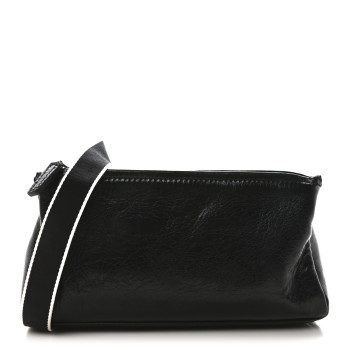 GIVENCHY Crackled Patent 4G Small Pandora Black