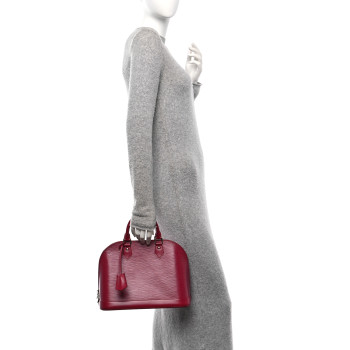 LOUIS VUITTON Epi Alma PM Fuchsia