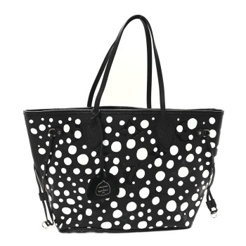 LOUIS VUITTON LV X YK Empreinte Neverfull MM Black White