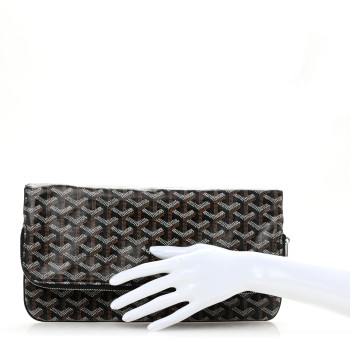 GOYARD Goyardine Sainte Marie Soft Clutch Black