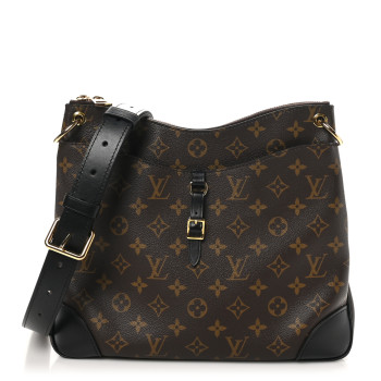 LOUIS VUITTON Monogram Odeon MM Black