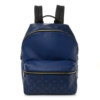 LOUIS VUITTON Taiga Monogram Discovery Backpack PM Cobalt