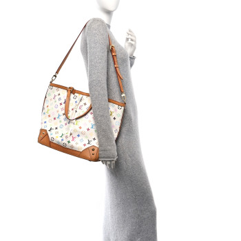 LOUIS VUITTON Monogram Multicolor Sharleen GM White
