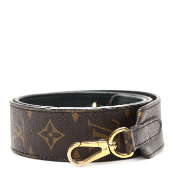 LOUIS VUITTON Monogram Bandouliere Shoulder Strap Black