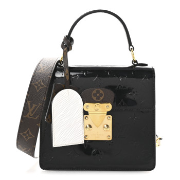LOUIS VUITTON Vernis Epi Monogram Spring Street Black
