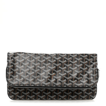 GOYARD Goyardine Sainte Marie Soft Clutch Black